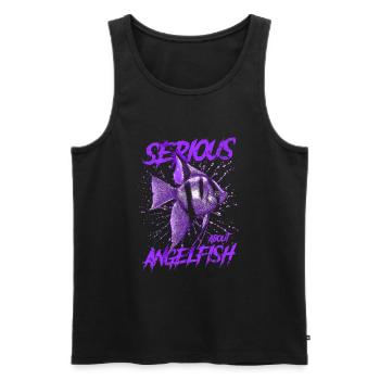 Ernsthaft über Altum Kaiserfisch Fish Keeper - Männer Premium Bio Tank Top - Schwarz - Vorne - Michal (187cm)