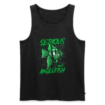 Sérieux au sujet d’Altum Angelfish Keeper - Débardeur bio Premium Homme - noir - Devant - Michal (187cm)