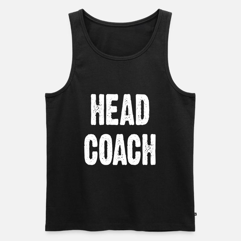 Head Coach - Männer Premium Bio Tank Top - Schwarz