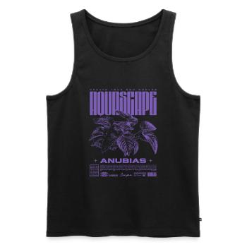 Aquascaping Anubias Aquatic Plant Fish Keeper - Men's Premium Organic Tank Top - black - Front - Michal (187cm)