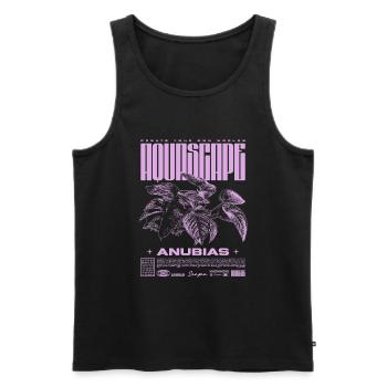 Aquascaping Anubias Aquatic Plant Fish Keeper - Men's Premium Organic Tank Top - black - Front - Michal (187cm)