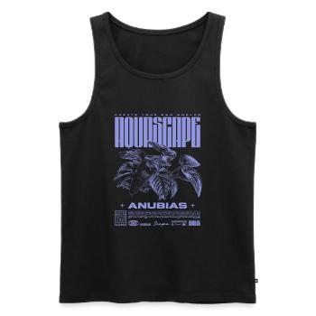 Aquascaping Anubias Aquatic Plant Fish Keeper - Men's Premium Organic Tank Top - black - Front - Michal (187cm)