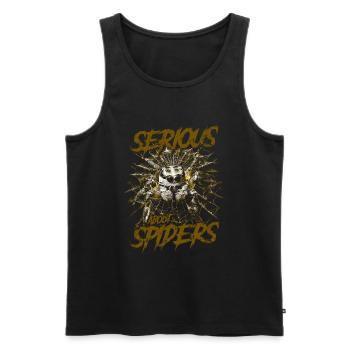 Serious About Jumping Spiders Pet Spider Owner - Men's Premium Organic Tank Top - black - Front - Michal (187cm)