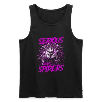 Serious About Jumping Spiders Pet Spider Owner - Men's Premium Organic Tank Top - black - Front - Michal (187cm)