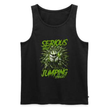 Serious About Jumping Spiders Pet Spider Owner - Men's Premium Organic Tank Top - black - Front - Michal (187cm)