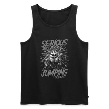 Serious About Jumping Spiders Pet Spider Owner - Men's Premium Organic Tank Top - black - Front - Michal (187cm)