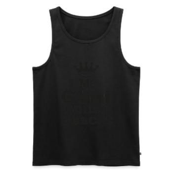 Mi Götti isch der bescht Patenonkel Schweiz - Männer Premium Bio Tank Top - Schwarz - Vorne - Michal (187cm)