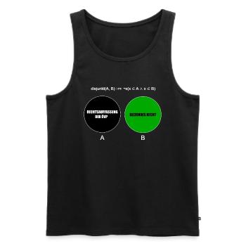 Mathematik, österreichische Politik, Volkspartei - Männer Premium Bio Tank Top - Schwarz - Vorne - Michal (187cm)