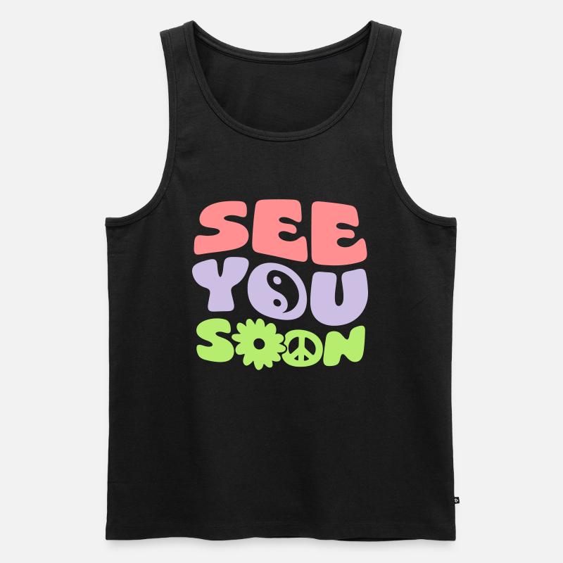 See You Soon - Männer Premium Bio Tank Top - Schwarz