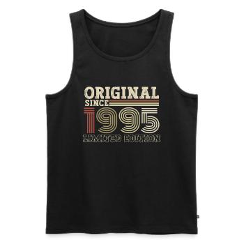 Original since 1995 vintage birthday gift - Men's Premium Organic Tank Top - black - Front - Michal (187cm)