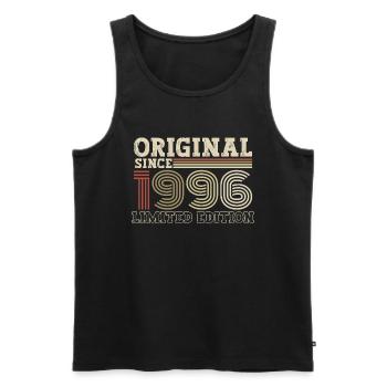 Original seit 1996 Jahrgang Geburtstag Geschenk - Männer Premium Bio Tank Top - Schwarz - Vorne - Michal (187cm)
