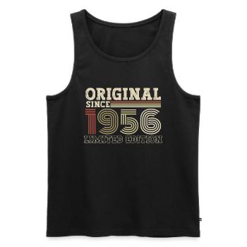Original seit 1956 Jahrgang Geburtstag Geschenk - Männer Premium Bio Tank Top - Schwarz - Vorne - Michal (187cm)