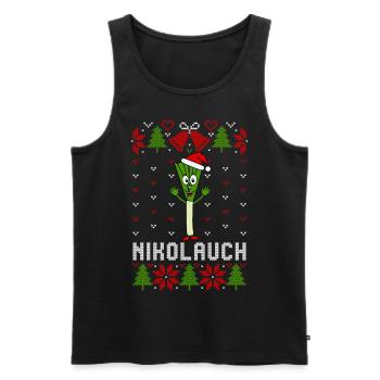 Affreux Noël Nikolauch - Débardeur bio Premium Homme - noir - Devant - Michal (187cm)