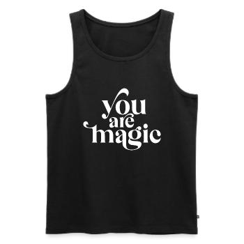 You Are Magic - Men's Premium Organic Tank Top - black - Front - AI Model Male 178 light (178cm)