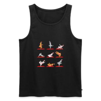 Rabbit Yoga Bunny Bunny Sports Bunny Gift - Men's Premium Organic Tank Top - black - Front - Michal (187cm)