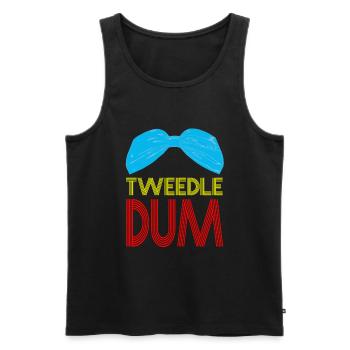 Tweedle Dum Carnaval Drôle De Dames After Ski - Débardeur bio Premium Homme - noir - Devant - AI Model Male 178 light (178cm)