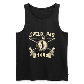 Je Peux Pas J'Ai Golf - Débardeur bio Premium Homme - charbon - Devant - Alexander (188cm)