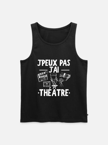 J'Peux Pas J'ai Théâtre - Débardeur bio Premium Homme - noir