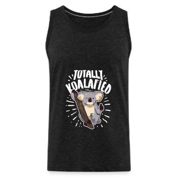 Totally Koalafied - Männer Premium Bio Tank Top - Anthrazit - Vorne - Alexander (188cm)