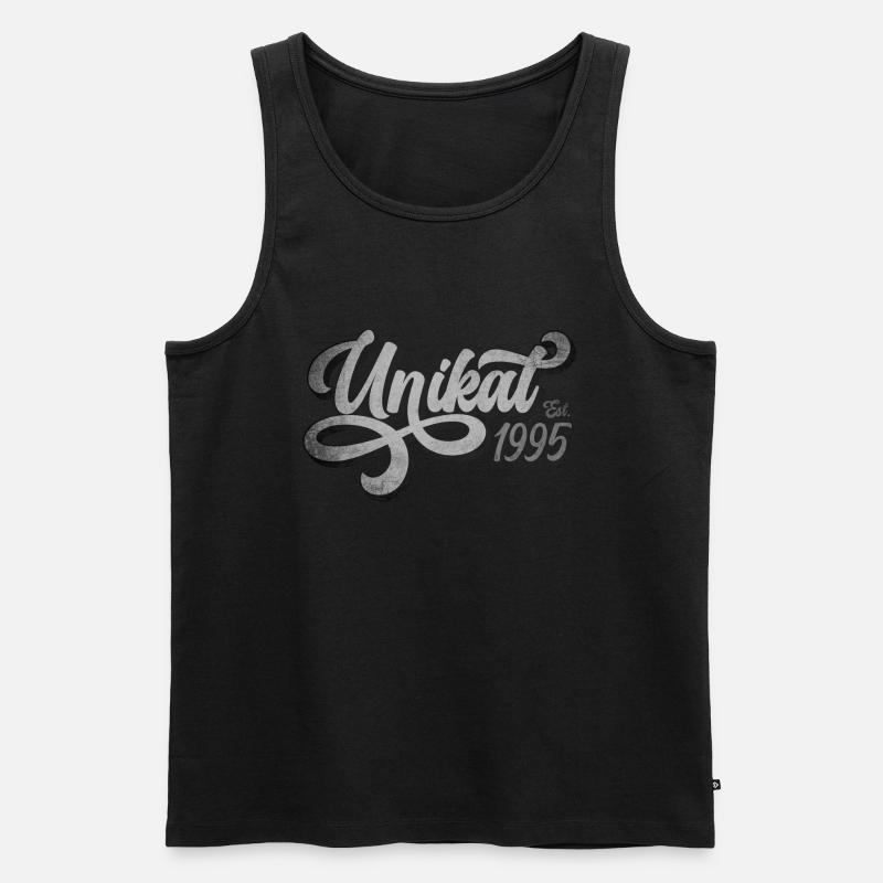 Unikat Est. 1995 - Männer Premium Bio Tank Top - Schwarz