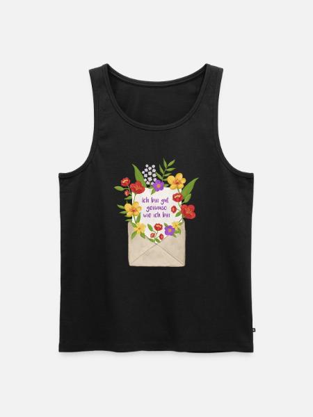 Love Letter to Myself Message - Men's Premium Organic Tank Top - black