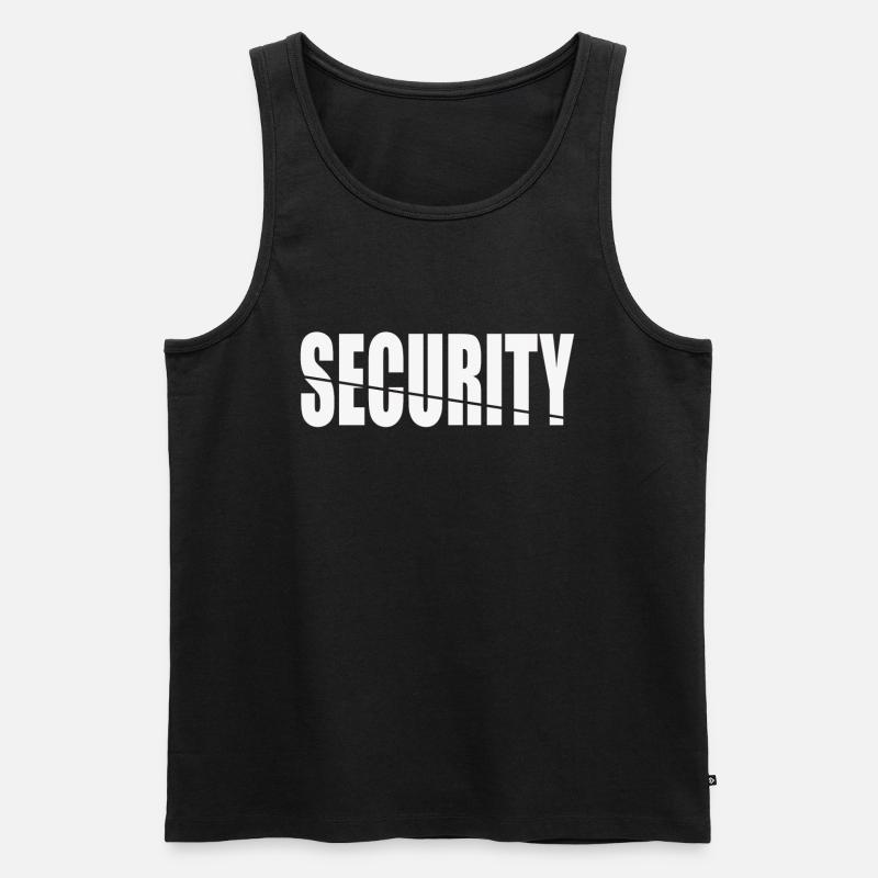 Security - Männer Premium Bio Tank Top - Schwarz
