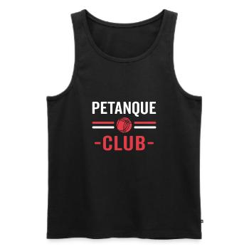 petanque club - Men's Premium Organic Tank Top - black - Front - Michal (187cm)