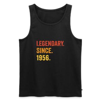 Legendary since 1956 - Männer Premium Bio Tank Top - Schwarz - Vorne - AI Model Male 178 light (178cm)