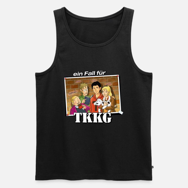 TKKG Ein Fall Für TKKG - Männer Premium Bio Tank Top - Schwarz
