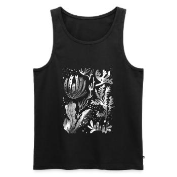 Algae underwater diving - Men's Premium Organic Tank Top - black - Front - AI Model Male 178 light (178cm)