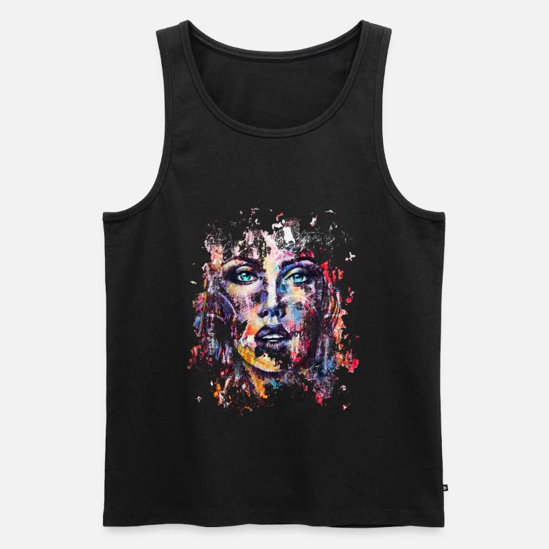 BELLE DE BEAUBOURG I - Männer Premium Bio Tank Top - Schwarz