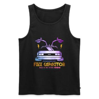 Zurück In Die Zukunft Delorean Flux Capacitor - Männer Premium Bio Tank Top - Schwarz - Vorne - AI Model Male 178 light (178cm)