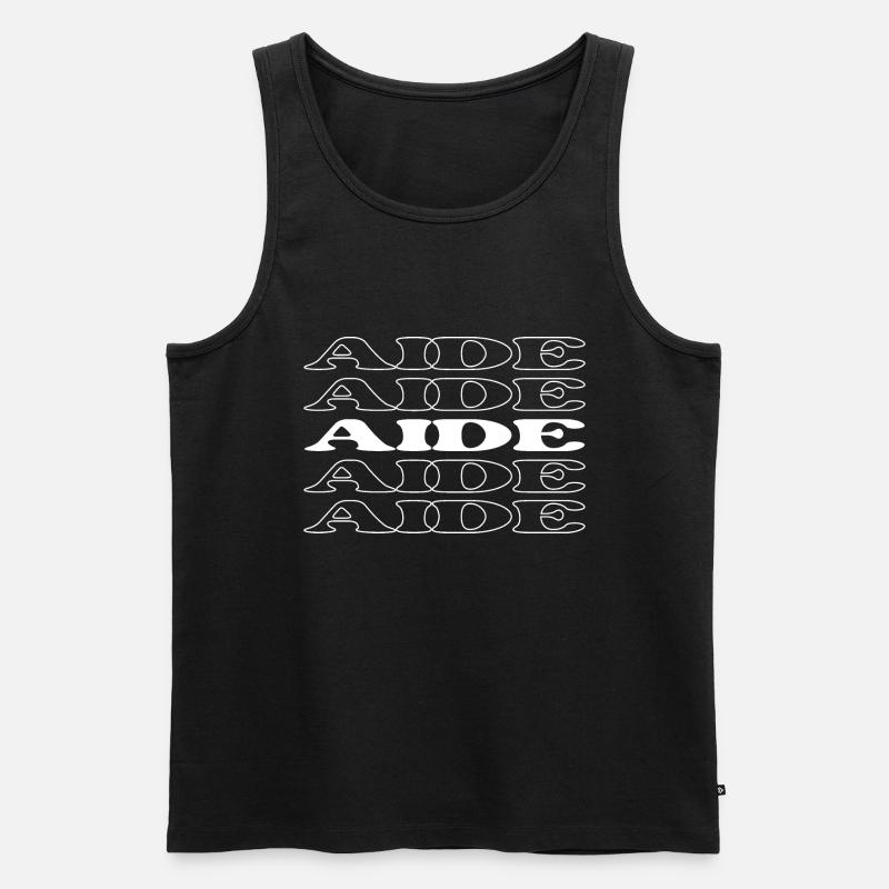 Aide Assistante Assistante Associée Acolyte - Débardeur bio Premium Homme - noir