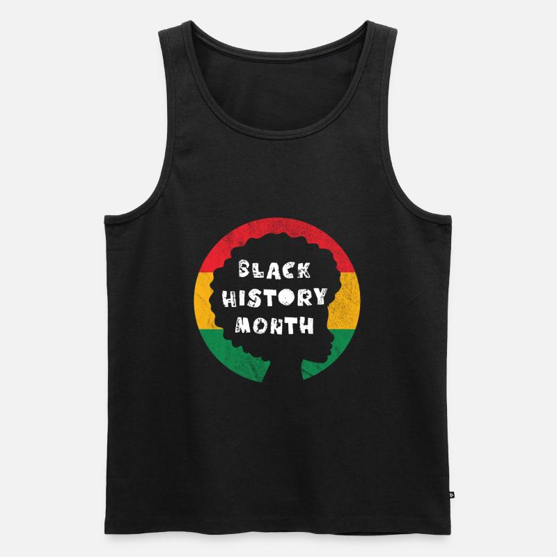 Black History Month - Männer Premium Bio Tank Top - Schwarz