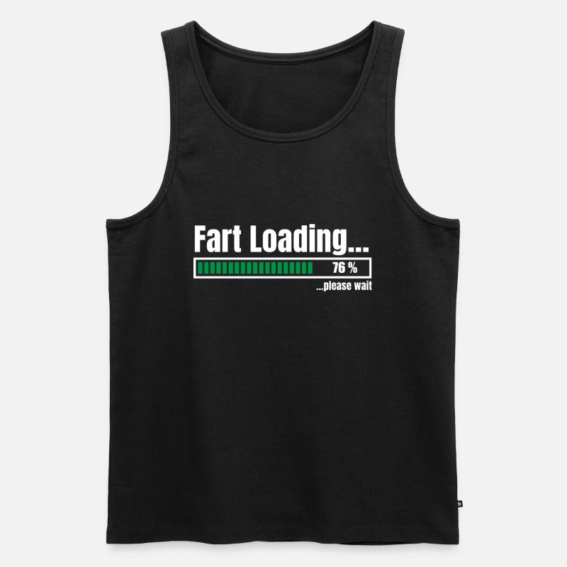 Fart Loading - Männer Premium Bio Tank Top - Schwarz