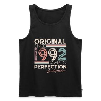 Original 1992 Vintage Vintage Anniversaire Rétro - Débardeur bio Premium Homme - noir - Devant - Michal (187cm)