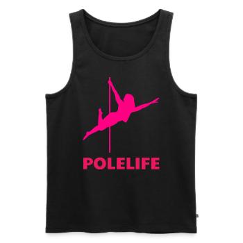 Pole Dance Stangentänzerin - Männer Premium Bio Tank Top - Schwarz - Vorne - AI Model Male 178 light (178cm)