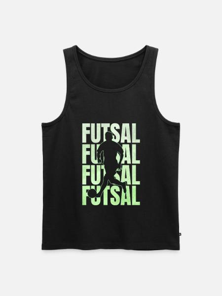 Futsal Hallenfussball Geschenk - Männer Premium Bio Tank Top - Schwarz