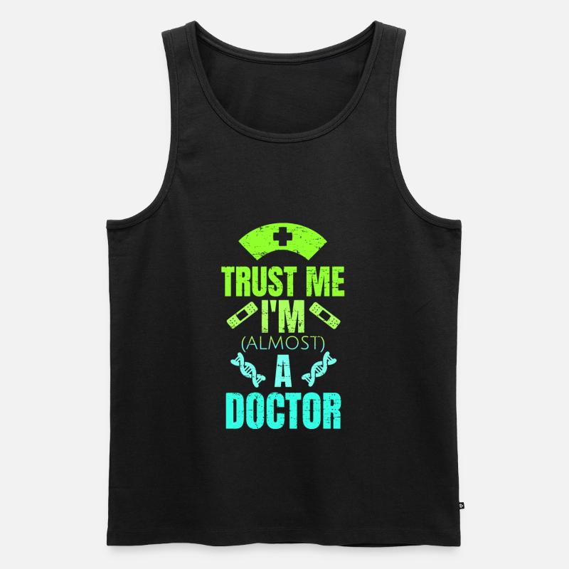 Medizinstudent Geschenk - Männer Premium Bio Tank Top - Schwarz