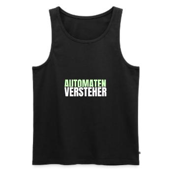 Automatenversteher Spielothek Geschenk - Männer Premium Bio Tank Top - Schwarz - Vorne - Michal (187cm)