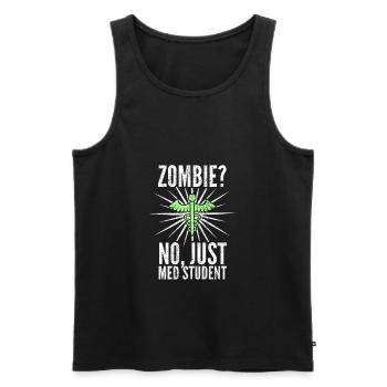 Medical student funny gift - Men's Premium Organic Tank Top - black - Front - Michal (187cm)
