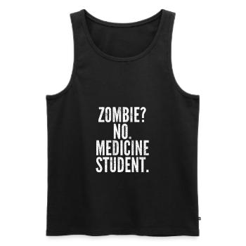 Medical student funny gift - Men's Premium Organic Tank Top - black - Front - Michal (187cm)