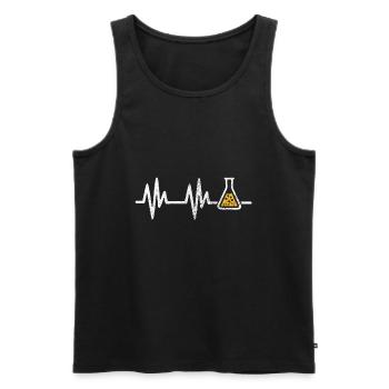 Puls Chemiker Geschenk - Männer Premium Bio Tank Top - Schwarz - Vorne - AI Model Male 178 light (178cm)