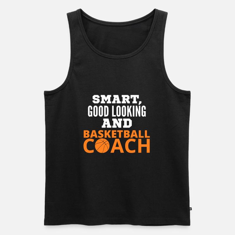 Basketball Coach - Männer Premium Bio Tank Top - Schwarz