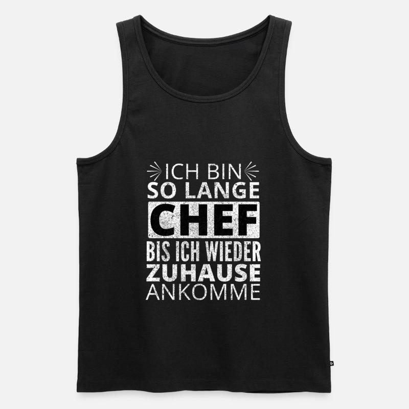 Chef Lustig Geschenk - Männer Premium Bio Tank Top - Schwarz
