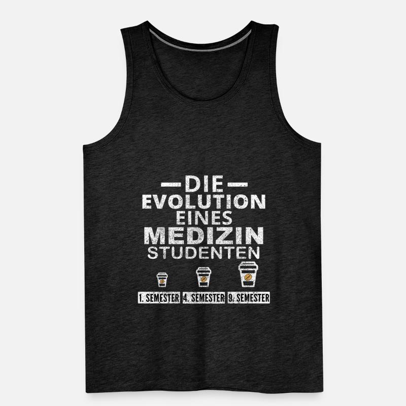 Medicine Student Coffee Evolution Gift Men's Premium Organic Tank Top