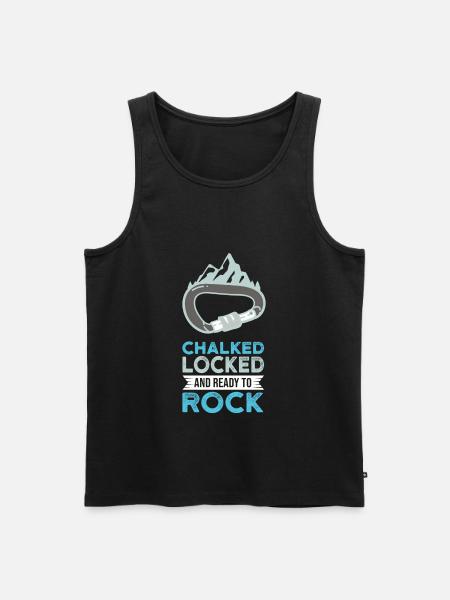 Klettern Kletterer Felsklettern Geschenkidee - Männer Premium Bio Tank Top - Schwarz