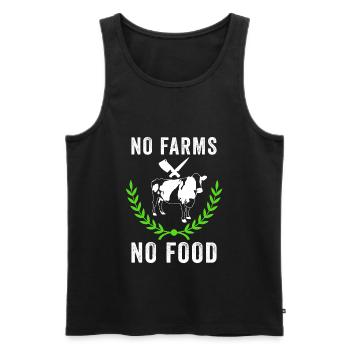 Lustiges Geschenk vom Bauern - Männer Premium Bio Tank Top - Schwarz - Vorne - AI Model Male 178 light (178cm)