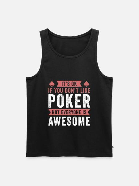 Conception de poker drôle - Débardeur bio Premium Homme - noir