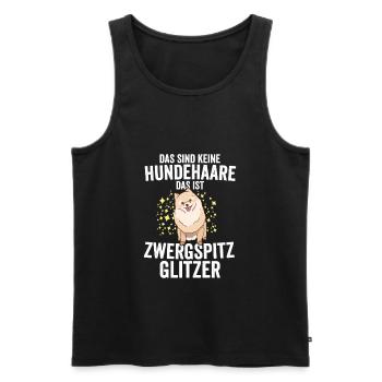 Zwergspitz Hundebesitzer Geschenk - Männer Premium Bio Tank Top - Schwarz - Vorne - AI Model Male 178 light (178cm)